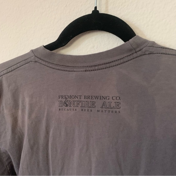 American Apparel Fremont Brewing Co Bonfire Ale Long Sleeve Tee Shirt Size Small - Picture 8 of 9